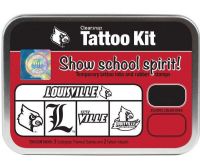 ColorBox CS19630 University of Louisville Collegiate Tattoo Kit, Each tin contains five rubber stamps and two temporary tattoo inkpads themed to match the school's identity, Overall tin size is approximately 4" x 5 1/2", Terrific for direct to paper techniques, Show school spirit with officially licensed collegiate product, Dimensions 5.56" x 3.94" x 1.63"; Weight 0.45 lbs; UPC 746604196304 (COLORBOXCS19630 COLORBOX CS19630 COLORBOX-CS19630 CS-19630) 