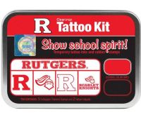 ColorBox CS19638 Rutgers University Collegiate Tattoo Kit, Each tin contains five rubber stamps and two temporary tattoo inkpads themed to match the school's identity, Overall tin size is approximately 4" x 5 1/2", Terrific for direct to paper techniques, Show school spirit with officially licensed collegiate product, Dimensions 5.56" x 3.94" x 1.63"; Weight 0.45 lbs; UPC 746604196380 (COLORBOXCS19638 COLORBOX CS19638 COLORBOX-CS19638 CS-19638) 
