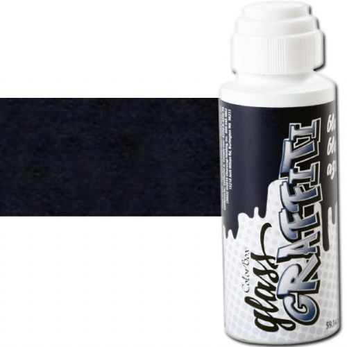 ColorBox CS35078 Glass Graffiti Blue; ColorBox's unique glass ink is perfect for any window; Use with stencils or freehand application to give your glass surface more personality; Dauber top allows a consistent ink application; Clean with hot, soapy water; 2 fl. oz; Blue; Dimensions 4.00