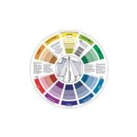 Color Wheel CW9 Large Color Mixing Guide; Easy-to-use tool that visually illustrates relationships between colors and demonstrates the results of color mixing; Features a grayscale, tints and tones, definitions of color terms, and illustrations of color harmonies; Packaged in a clear plastic bag with prepunched hanging header; 9.25" diameter; Shipping Weight 0.13 lb; Shipping Dimensions 13.00 x 9.25 x 0.25 in; UPC 088107234511 (COLORWHEELCW9 COLORWHEEL-CW9 COLORWHEEL/CW9 ARTWORK) 