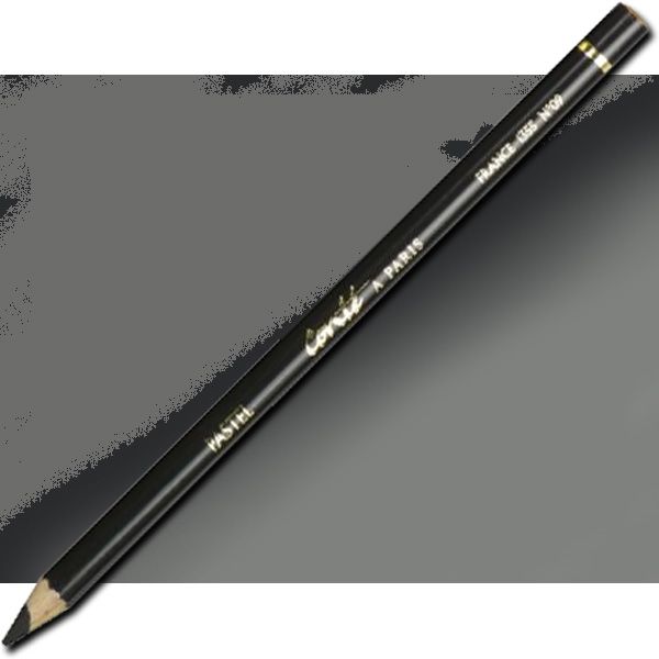 Conte 2109 Conte Pastel Pencil, Black; The best pastel pencil for blending; Each pencil contains extremely high pigment content for lightfastness; Lead diameter is 5mm and is larger than most other pastel pencils; Excellent for detail in small and medium size formats; Dimensions 7.25