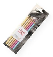 Conté 50112 Pastel Pencils 6-Color Set Portrait; The best pastel pencil for blending; Each pencil contains extremely high pigment content for lightfastness; Lead diameter is 5mm and is larger than most other pastel pencils; Excellent for detail in small and medium size formats; Packaged in metal tins; 6-color set, portrait; Shipping Weight 1.00 lb; Shipping Dimensions 3.25 x 10.00 x 0.5 in; UPC 646217501123 (CONTE50112 CONTE-50112 ARTWORK) 