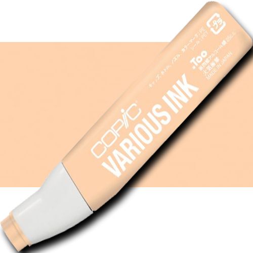 Copic YR01-V Various, Peach Puff Ink; Copic markers are fast drying, double-ended markers; They are refillable, permanent, non-toxic, and the alcohol-based ink dries fast and acid-free; Their outstanding performance and versatility have made Copic markers the choice of professional designers and papercrafters worldwide; Dimensions 4.75