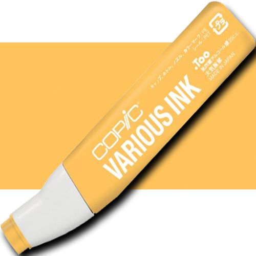 Copic YR15-V Various, Pumpkin Yellow Ink; Copic markers are fast drying, double-ended markers; They are refillable, permanent, non-toxic, and the alcohol-based ink dries fast and acid-free; Their outstanding performance and versatility have made Copic markers the choice of professional designers and papercrafters worldwide; Dimensions 4.75
