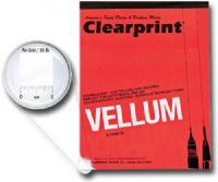 Clearprint CP10001422 Series 1000HP, 18" x 24" Unprinted Vellum Design And Sketch, 50 Sheets Per Pad; Good for pencil or ink; In unprinted and printed fade-out blue grids; UPC 720362029722 (CLEARPRINTCP10001422 CLEARPRINT CP10001422 CP 10001422 CLEARPRINT-CP10001422 CP-10001422) 