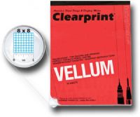 Clearprint CP10002422 Series 1000HP, 18" x 24" Vellum Design And Sketch, 50 Sheets Per Pad, 8x8 Grid; Good for pencil or ink; In unprinted and printed fade-out blue grids; UPC 720362029920 (CLEARPRINTCP10002422 CLEARPRINT CP10002422 CP 10002422 CLEARPRINT-CP10002422 CP-10002422) 