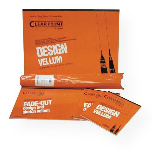 Clearprint CP10201216 Series 1000H Unprinted Vellum 10-Sheet Pack 11 x 17; Excellent product for manual drafting; This 100% new cotton fiber media is transparentized without solvents to produce the proper translucency, as well as the legendary Clearprint archival quality, strength, erasability, no ghosting, and redraw characteristics; Good for pencil or ink; 16 lbs (68gms/meter2); UPC 720362001100 (CLEARPRINTCP10201216 CLEARPRINT-CP10201216 1000H-SERIES-CP10201216 VELLUM ARTWORK)