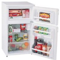 Summit CP35; Capacity 2.9 cu.ft. Two-Door Compact Refrigerators, White, Reversible door, Fruit and vegetable crisper, Adjustable thermostat, Interior light, 115 volt, 60 hz (CP-35 CP/35 CP3) 