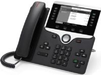 Cisco CP-8811-K9= IP Phone 8811, Charcoal; White backlit, greyscale, 5", 800 x 480 resolution, grayscale graphical display; Standard wideband-capable audio handset; Full-duplex speakerphone; Analog headset jack; Auxiliary port to support electronic hookswitch control with a third-party headset connected to it; UPC 882658743009 (CP8811K9= CP8811K9 CP-8811K9= CP8811-K9=) 
