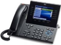 Cisco CP-8961-C-K9= Unified IP Endpoint 8961, Charcoal, Standard Handset, Spare; 5-inch (10 cm) graphical TFT color display, 24-bit color depth, 640 x 480 effective pixel resolutions, with backlight; 2 USB ports accelerate the usability of call handling and applications by enabling wired and wireless headsets; UPC 882658287503 (CP8961CK9= CP8961CK9 CP-8961C-K9= CP-8961-CK9= CP-8961-CK9=) 