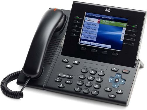 Cisco CP-8961-C-K9= Unified IP Endpoint 8961, Charcoal, Standard Handset, Spare; 5-inch (10 cm) graphical TFT color display, 24-bit color depth, 640 x 480 effective pixel resolutions, with backlight; 2 USB ports accelerate the usability of call handling and applications by enabling wired and wireless headsets; UPC 882658287503 (CP8961CK9= CP8961CK9 CP-8961C-K9= CP-8961-CK9= CP-8961-CK9=)