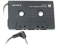 Sony CPA-9C MiniDisc and Discman Cassette Adapter; Frequency Response 50 - 20000Hz (depending on cassette deck); Cord Length 4' 11