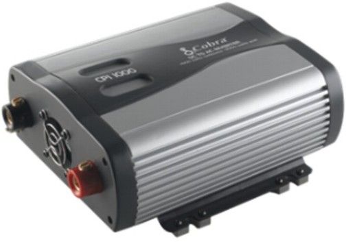 Cobra CPI 1000 Power Inverter 1000-Watts, USB Output, Includes Battery Cables, LED Function/Status Meter, Two AC Receptacles, Voltage & Power Meter, Remote On/Off Capable, Automatic Thermal Protection/Shutdown, Reverse Polarity Protection, Low Battery Alarm, Low Battery Shutdown, Peak efficiency (12V  1⁄2 load) more than 88%, UPC 028377312687 (CPI1000 CPI-1000)