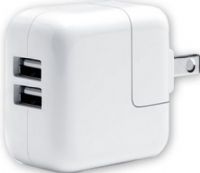 HamiltonBuhl CPWR-AU02 Comprehensive Dual USB Wall Charger; 110V male plug to 2 USB A female; White plastic to match your Apple devices; Fits with all USB 1A or 2.1A devices, including iPad; RoHS Compliant (HAMILTONBUHLCPWRAU02 CPWRAU02 CPWR AU02) 