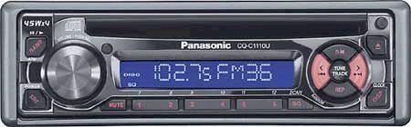 Panasonic CQ-C1110U CD Player Removable Faceplate w/ Remote 45W x 4 max (CQC1110U, CQ C1110U, CQ-C1110, CQC1110)
