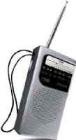 Coby CR203SVR Pocket Size AM/FM Radio, Silver, Excellent sound and reception, Analog tuning, Tuning & volume dials, Built-in speaker, FM 88-108MHZ, AM 526-1606KHZ, Headphone jack, Telescoping antenna, Carry strap, 2AA batteries (not-included), UPC 812180025359 (CR-203-SVR CR-203SVR CR203-SVR CR203 SVR CR203SL CR203SVL) 