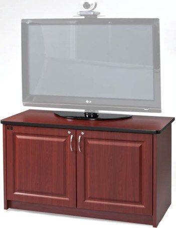 AVF Audio Visual Furniture International CR2050-DC Credenza, Dark Cherry, Constructed using furniture grade laminates, Raised panel front doors, RMT-12 space rack mount, Panasonic (Matsushita) 67cfm quiet Exhaust fan, Adjustable shelf, 2 rear access doors, 4 heavy duty casters, Permanent construction process, Ships fully assembled, Dimensions (WxDxH) 51 x 24 x 30 Inches (VFI CR2050DC CR2050 DC CR2050 CR-2050)