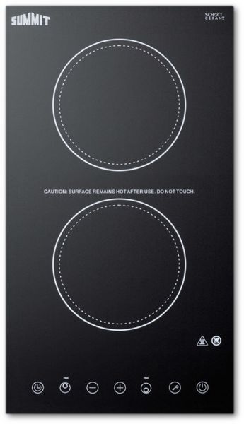 Summit CR2B15T1B Electric Smoothtop Style Cooktop 12