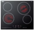 Summit CR4B23T5B Electric Smoothtop Style Cooktop 24" With 4 Elements, Hot Surface Indicator, ADA Compliant, In Black; Schott glass surface, easy cleanup and elegant style on a smooth ceramic glass surface in a jet black finish; Large 1800W burner, burner located on the front left corner is 7" in diameter to handle larger cooking vessels; UPC 761101053257 (SUMMITCR4B23T5B SUMMIT CR4B23T5B SUMMIT-CR4B23T5B) 