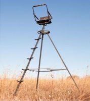 Big Game CR8101 Pursuit Tripod Stand; Designed for ultimate mobility in any direction, the Pursuit Tripod has a Flex-Core seat and shooting rail that swivel 360°; Shooting rail is padded and helps give you a steady shot; Seat is 22"W x 13"D with a 14"W x 8"D backrest to keep you comfortable during those long hours of hunting; 300 lbs Weight capacity; UPC 097973000519 (CR-8101 CR 8101) 
