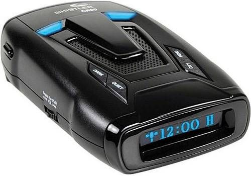 Whistler CR90 Laser Radar Detector; Internal GPS Provides Speed And Red Light Camera Alerts, Clock, Speed Selective Auto Quiet And More; Total Laser Detection Detects Laser Atlanta Stealth Mode, Laser Ally And The New Lti Truspeed S; Ka Max Mode Improved Ka Band Sensitivity; Alert Periscopes Provide An Additional Visual Alert; UPC 052303406591 (CR-90 CR 90)