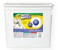 Crayola 57-4400 Model Magic Resalable Bucket 2lb White; 2 lb plastic buckets contain four 8 oz packages; Naturals: white, bisque, terra cotta, earthtone; Neon: radical red, yellow green, laser lemon, shocking pink; White: All white packages; Primary: white, red, blue, yellow; Reuse or air dry, easy to use, no crumbling - soft, squishy modeling material; Ages 6+; Shipping Weight 3.12 lb; UPC 071662000769 (CRAYOLA574400 CRAYOLA-574400 MODEL-MAGIC-57-4400 CRAYOLA-574400 TOY MODELING) 