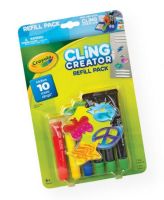 Crayola 74-7093 Cling Creator Refill Pack; This pack includes enough colors and firming solution to create up to 10 more colorful clings with your Crayola Cling Creator; Includes 3 coloring mixing tubes (Solution A) and 3 firming tubes (Solution B); Non-toxic; Shipping Weight 1.08 lb; Shipping Dimensions 1.00 x 7.00 x 0.1 in; UPC 071662070939 (CRAYOLA747093 CRAYOLA-747093 CRAYOLA-74-7093 CRAYOLA/74/7093 ARTWORK) 