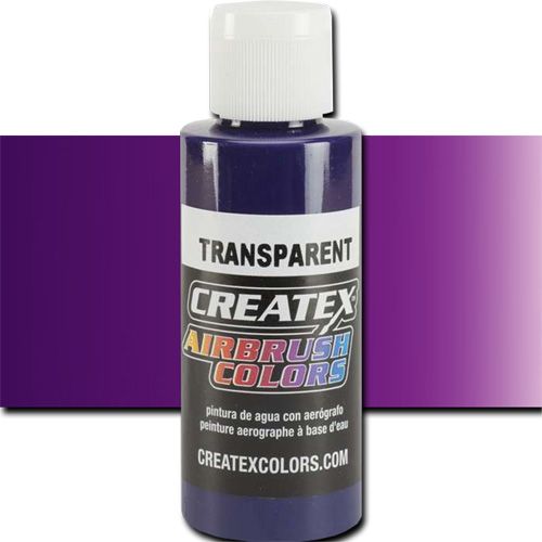 Createx 5103 Createx Red Violet Transparent Airbrush Color, 2oz; Made with light-fast pigments and durable resins; Works on fabric, wood, leather, canvas, plastics, aluminum, metals, ceramics, poster board, brick, plaster, latex, glass, and more; Colors are water-based, non-toxic, and meet ASTM D4236 standards; Professional Grade Airbrush Colors of the Highest Quality; UPC 717893251039 (CREATEX5103 CREATEX 5103 ALVIN 5103-02 25308-3763 TRANSPARENT RED VIOLET 2oz)