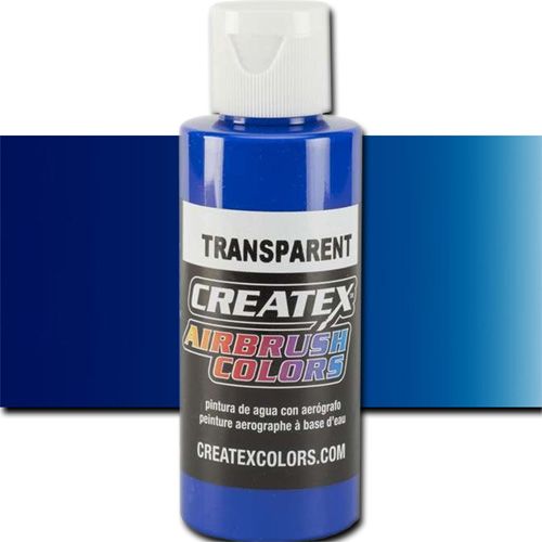 Createx 5107 Createx Ultramarine Blue Transparent Airbrush Color, 2oz; Made with light-fast pigments and durable resins; Works on fabric, wood, leather, canvas, plastics, aluminum, metals, ceramics, poster board, brick, plaster, latex, glass, and more; Colors are water-based, non-toxic, and meet ASTM D4236 standards; Professional Grade Airbrush Colors of the Highest Quality; UPC 717893251074 (CREATEX5107 CREATEX 5107 ALVIN 5107-02 25308-5233 TRANSPARENT ULTRAMARINE BLUE 2oz)