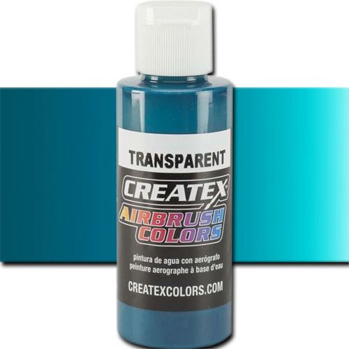 Createx 5111 Createx Aqua Transparent Airbrush Color, 2oz; Made with light-fast pigments and durable resins; Works on fabric, wood, leather, canvas, plastics, aluminum, metals, ceramics, poster board, brick, plaster, latex, glass, and more; Colors are water-based, non-toxic, and meet ASTM D4236 standards; Professional Grade Airbrush Colors of the Highest Quality; UPC 717893251111 (CREATEX5111 CREATEX 5111 ALVIN 5111-02 25308-5253 TRANSPARENT AQUA 2oz)