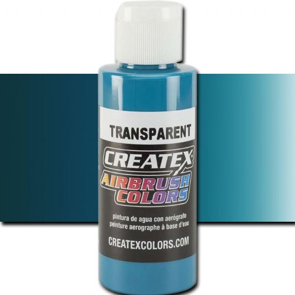 Createx 5112 Createx Turquoise Transparent Airbrush Color, 2oz; Made with light-fast pigments and durable resins; Works on fabric, wood, leather, canvas, plastics, aluminum, metals, ceramics, poster board, brick, plaster, latex, glass, and more; Colors are water-based, non-toxic, and meet ASTM D4236 standards; Professional Grade Airbrush Colors of the Highest Quality; UPC 717893251128 (CREATEX5112 CREATEX 5112 ALVIN 5112-02 25308-5213 TRANSPARENT TURQUOISE 2oz)