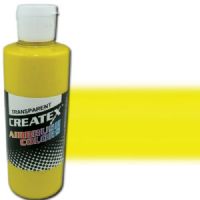Createx 5114-04 Airbrush Paint, 4oz, Brite Yellow; Made with light-fast pigments and durable resins; Works on fabric, wood, leather, canvas, plastics, aluminum, metals, ceramics, poster board, brick, plaster, latex, glass, and more; Colors are water-based, non-toxic, and meet ASTM D4236 standards; Dimensions 2.75" x 2.75" x 5.00"; Weight 0.5 lbs; UPC 717893451146 (CREATEX511404 CREATEX 5114-04 ALVIN AIRBRUSH BRITE YELLOW) 