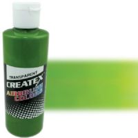 Createx 5115-04 Airbrush Paint, 4oz, Leaf Green; Made with light-fast pigments and durable resins; Works on fabric, wood, leather, canvas, plastics, aluminum, metals, ceramics, poster board, brick, plaster, latex, glass, and more; Colors are water-based, non-toxic, and meet ASTM D4236 standards; Dimensions 2.75" x 2.75" x 5.00"; Weight 0.5 lbs; UPC 717893451153 (CREATEX511504 CREATEX 5115-04 ALVIN AIRBRUSH LEAF GREEN) 