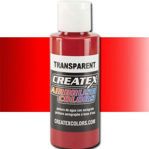 Createx 5117 Createx Brite Red Transparent Airbrush Color, 2oz; Made with light-fast pigments and durable resins; Works on fabric, wood, leather, canvas, plastics, aluminum, metals, ceramics, poster board, brick, plaster, latex, glass, and more; Colors are water-based, non-toxic, and meet ASTM D4236 standards; Professional Grade Airbrush Colors of the Highest Quality; UPC 717893251173 (CREATEX5117 CREATEX 5117 ALVIN 5117-02 25308-3003 TRANSPARENT BRITE RED 2oz)