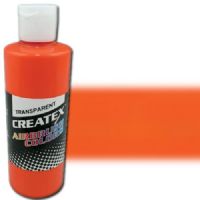 Createx 5119-04 Airbrush Paint, 4oz, Orange; Made with light-fast pigments and durable resins; Works on fabric, wood, leather, canvas, plastics, aluminum, metals, ceramics, poster board, brick, plaster, latex, glass, and more; Colors are water-based, non-toxic, and meet ASTM D4236 standards; Dimensions 2.75" x 2.75" x 5.00"; Weight 0.5 lbs; UPC 717893451191 (CREATEX511904 CREATEX 5119-04 ALVIN AIRBRUSH ORANGE) 