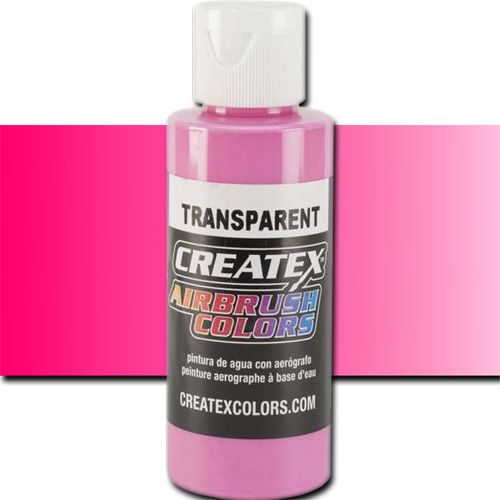 Createx 5121 Createx Flamingo Pink Transparent Airbrush Color, 2oz; Made with light-fast pigments and durable resins; Works on fabric, wood, leather, canvas, plastics, aluminum, metals, ceramics, poster board, brick, plaster, latex, glass, and more; Colors are water-based, non-toxic, and meet ASTM D4236 standards; Professional Grade Airbrush Colors of the Highest Quality; UPC 717893251210 (CREATEX5121 CREATEX 5121 ALVIN 5121-02 25308-3063 TRANSPARENT FLAMINGO PINK 2oz)