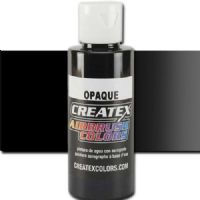 Createx 5211 Createx Black Opaque Airbrush Color, 2oz; Made with light-fast pigments and durable resins; Works on fabric, wood, leather, canvas, plastics, aluminum, metals, ceramics, poster board, brick, plaster, latex, glass, and more; Colors are water-based, non-toxic, and meet ASTM D4236 standards; Professional Grade Airbrush Colors of the Highest Quality; UPC 717893252118 (CREATEX5211 CREATEX 5211 ALVIN 5211-02 25308-2213 OPAQUE BLACK 2oz) 