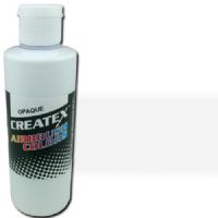 Createx 5212-04 Airbrush Paint, 4oz, Opaque White; Made with light-fast pigments and durable resins; Works on fabric, wood, leather, canvas, plastics, aluminum, metals, ceramics, poster board, brick, plaster, latex, glass, and more; Colors are water-based, non-toxic, and meet ASTM D4236 standards; Dimensions 2.75" x 2.75" x 5.00"; Weight 0.5 lbs; UPC 717893452129 (CREATEX521204 CREATEX 5212-04 ALVIN AIRBRUSH OPAQUE WHITE) 
