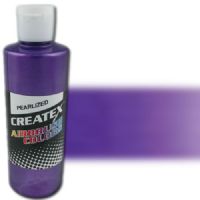 Createx 5301-04 Airbrush Paint, 4oz, Pearlescent Purple; Made with light-fast pigments and durable resins; Works on fabric, wood, leather, canvas, plastics, aluminum, metals, ceramics, poster board, brick, plaster, latex, glass, and more; Colors are water-based, non-toxic, and meet ASTM D4236 standards; Dimensions 2.75" x 2.75" x 5.00"; Weight 0.5 lbs; UPC 717893453010 (CREATEX530104 CREATEX 5301-04 ALVIN AIRBRUSH PEARLESCENT PURPLE) 