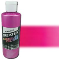 Createx 5302-04 Airbrush Paint, 4oz, Pearlescent Magenta; Made with light-fast pigments and durable resins; Works on fabric, wood, leather, canvas, plastics, aluminum, metals, ceramics, poster board, brick, plaster, latex, glass, and more; Colors are water-based, non-toxic, and meet ASTM D4236 standards; Dimensions 2.75" x 2.75" x 5.00"; Weight 0.5 lbs; UPC 717893453027 (CREATEX530204 CREATEX 5302-04 ALVIN AIRBRUSH PEARLESCENT MAGENTA) 