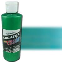 Createx 5305-04 Airbrush Paint, 4oz, Pearlescent Green; Made with light-fast pigments and durable resins; Works on fabric, wood, leather, canvas, plastics, aluminum, metals, ceramics, poster board, brick, plaster, latex, glass, and more; Colors are water-based, non-toxic, and meet ASTM D4236 standards; Dimensions 2.75" x 2.75" x 5.00"; Weight 0.5 lbs; UPC 717893453058 (CREATEX530504 CREATEX 5305-04 ALVIN AIRBRUSH PEARLESCENT GREEN) 