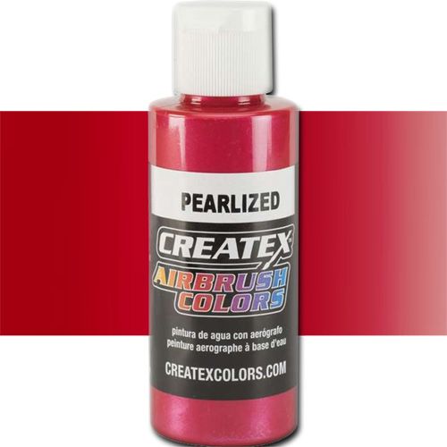 Createx 5309 Createx Red Airbrush Color, 2oz; Made with light-fast pigments and durable resins; Works on fabric, wood, leather, canvas, plastics, aluminum, metals, ceramics, poster board, brick, plaster, latex, glass, and more; Colors are water-based, non-toxic, and meet ASTM D4236 standards; Professional Grade Airbrush Colors of the Highest Quality; UPC 717893253092 (CREATEX5309 CREATEX 5309 ALVIN 5309-02 25309-3203 PEARLESCENT RED 2oz)