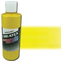 Createx 5311-04 Airbrush Paint, 4oz, Pearlescent Pineapple; Made with light-fast pigments and durable resins; Works on fabric, wood, leather, canvas, plastics, aluminum, metals, ceramics, poster board, brick, plaster, latex, glass, and more; Colors are water-based, non-toxic, and meet ASTM D4236 standards; Dimensions 2.75" x 2.75" x 5.00"; Weight 0.5 lbs; UPC 717893453119 (CREATEX531104 CREATEX 5311-04 ALVIN AIRBRUSH PEARLESCENT PINEAPPLE) 