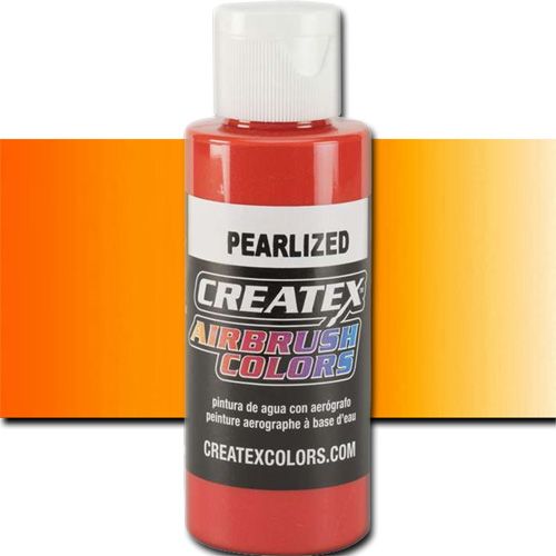 Createx 5312 Createx Tangerine Airbrush Color, 2oz; Made with light-fast pigments and durable resins; Works on fabric, wood, leather, canvas, plastics, aluminum, metals, ceramics, poster board, brick, plaster, latex, glass, and more; Colors are water-based, non-toxic, and meet ASTM D4236 standards; Professional Grade Airbrush Colors of the Highest Quality; UPC 717893253122 (CREATEX5312 CREATEX 5312 ALVIN 5312-02 25308-4633 PEARLESCENT TANGERINE 2oz)