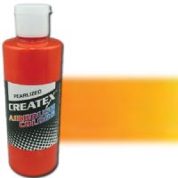 Createx 5312-04 Airbrush Paint, 4oz, Pearlescent Tangerine; Made with light-fast pigments and durable resins; Works on fabric, wood, leather, canvas, plastics, aluminum, metals, ceramics, poster board, brick, plaster, latex, glass, and more; Colors are water-based, non-toxic, and meet ASTM D4236 standards; Dimensions 2.75" x 2.75" x 5.00"; Weight 0.5 lbs; UPC 717893453126 (CREATEX531204 CREATEX 5312-04 ALVIN AIRBRUSH PEARLESCENT TANGERINE) 