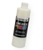 Createx 5604-16 Airbrush Gloss Top Coat 16 oz; Protective top coat best used on fabrics and leather; Gloss finish, 16 oz bottle; Shipping Weight 1.25 lb; Shipping Dimensions 2.5 x 2.5 x 8.5 in; UPC 717893656046 (CREATEX560416 CREATEX-560416 -5604-16 CREATEX/560416 ARTWORK) 