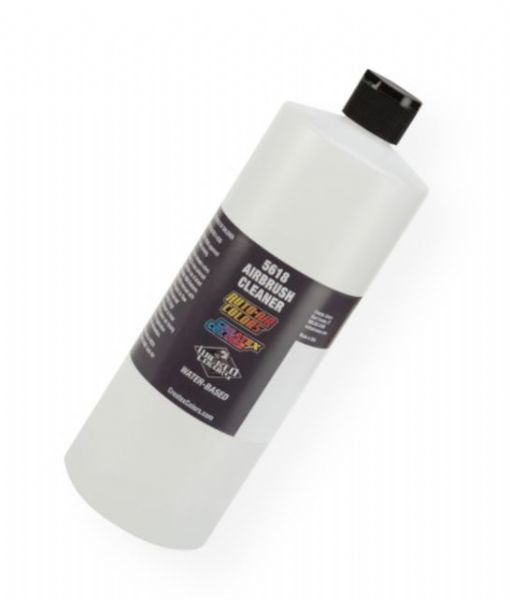Createx 5618-32 Airbrush Cleaner 32 oz; Spray through airbrush between color changes; May be watered down; Shipping Weight 2.3 lb; Shipping Dimensions 3.25 x 3.25 x 9.00 in; UPC 717893356182 (CREATEX561832 CREATEX-561832 CREATEX-5618-32 CREATEX/561832 AIRBRUSH ARTWORK)