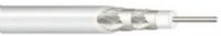 Ultralink CRG6Q1000WHT 1000 Feet RG-6 Quad Coaxial Cable, White Color, 18 AWG copper-clad steel center conductor, Nitrogen-injected FPE dielectric insulation, Double-shielded -60% braid and bonded Mylar foil for EMI and RFI rejection (CRG6Q 1000WHT CRG6Q-1000WHT) 