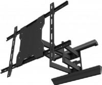 Crimson A70F Articulating Mount for 37" to 70" Displays, Black, 130lb (59kg) Weight Capacity, 600x400mm Max Mounting Pattern, 2.5" (63.5mm) Depth From Wall, 21.04" (534mm) Max Extension, +15°/-5° Tilt, 10" (254mm) Lateral Adjustment, 54° Pivot, 3° Roll (side to side), Aluminum/High-grade Cold Rolled Steel Material, UPC 081588501812 (CRIMSONA70F CRIMSON-A70F A70-F A70) 