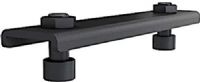 Crimson HUS Single Unistrut Ceiling Adapter, Black, Mounts to Single 1-5/8" Ceiling Unistrut, Supports up to 100 lbs (45 kg), Allows Mount to Slide Along Length of Unistrut for Versatile Display Placement, High-grade Cold Rolled Steel Construction, Scratch Resistant Epoxy Powder Coat, Includes Hardware for Attaching to Crimson's CAUV Anti-vibration Ceiling Adapter, UPC 081588501784 (CRIMSONHUS CRIMSON-HUS) 